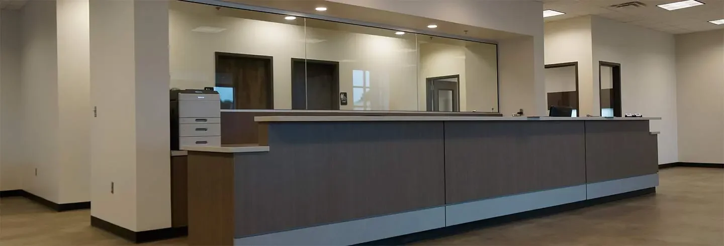 Vann York Collision Center front desk img